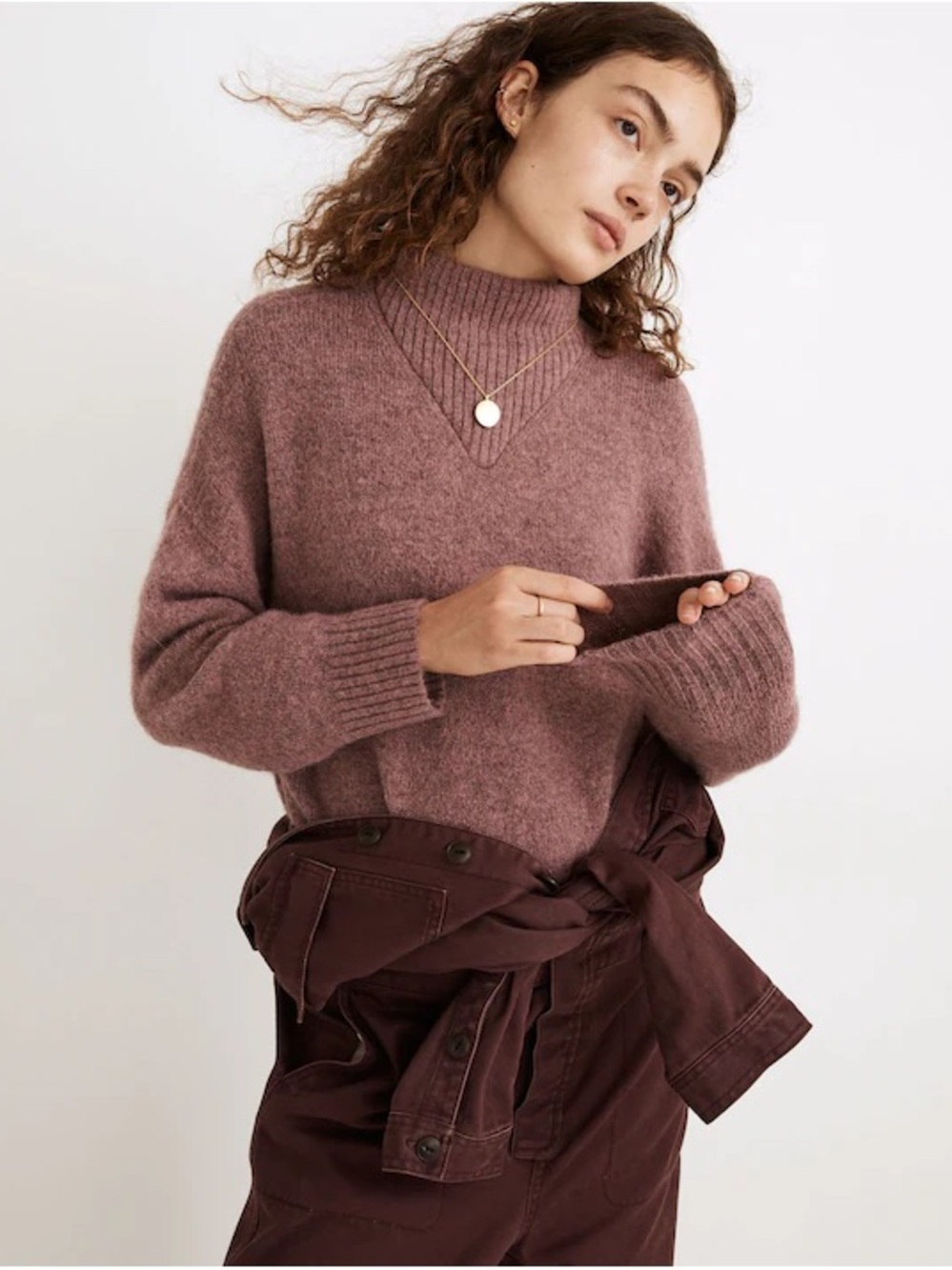 Madewell | Dillon Mockneck Pullover